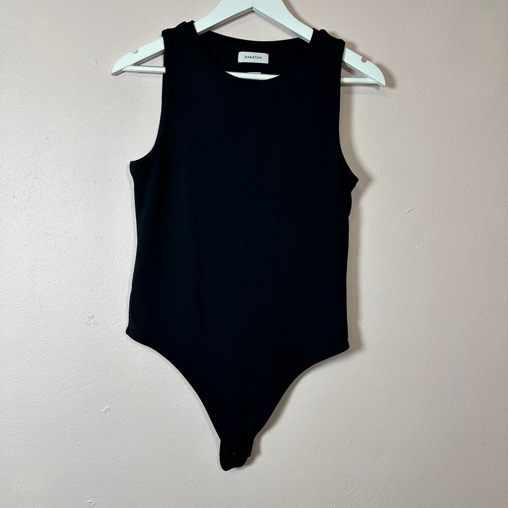 Babaton Black Sleeveless Bodysuit